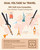 MESCOMB 1 Inch Curling Iron for Long Hair - Dual Voltage Curling Iron