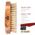 Kent MC4 Men's Hair and Beard Brush Kit: Exfoliating Natural Boar Bristle Hair Brush, Cherrywood Base with Firm Bristles for Coarse Hair Types - LPC3 Brush Cleaner - Premium Grooming Set
