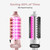IUIBeauty Thermal Brush, Heated Round Brush with 5 Heat Settings & LED Display, 1.5 inch Negative Ion Thermal Brush Long Hair Blowout Curling Iron, Dual Voltage Pink,volumizing Brush