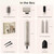 O.H.B 5 in 1 Hot Air Hair Styler, 110,000 RPM High Speed Hair Dryer Brush, Ionic Air Styler Wrap with Fast Drying, No Heat Damage Air Multi Styler for Volumize, Curl, Straighten for Travel, Gold