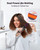 Bopcal Cordless Hair Straightener Brush for Travel, Upgraded Mini Portable Hair Straightening Brush for Women & Men, 300M Anti-Frizz Negative lons Straightening Comb, lonic Care & Fast Heating
