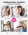 Bopcal Cordless Hair Straightener Brush for Travel, Upgraded Mini Portable Hair Straightening Brush for Women & Men, 300M Anti-Frizz Negative lons Straightening Comb, lonic Care & Fast Heating