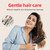 Cordless Hair Straightener Brush for Travel Portable Hair Straightener Comb with Negative Ion Mini hot Brush for Women, on-The-go Rechargeable with LED Display Anti-Scald Protection