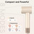 Hair Dryer, TurboLux Ionic 200 Million Negative Ions Fast Drying High Speed Hairdryer with Diffuser, Lightweight, Low Noise 1500W Hair Diffuser Dryer with 110000 RPM Brushless Motor (Cream)