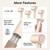 Hair Dryer, TurboLux Ionic 200 Million Negative Ions Fast Drying High Speed Hairdryer with Diffuser, Lightweight, Low Noise 1500W Hair Diffuser Dryer with 110000 RPM Brushless Motor (Cream)