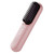 Cordless Hair Straightener Brush Portable Wireless Ceramic Hot Brush for Women USB-C Rechargeable Travel Straightener Negative Ion Anti-Frizz Fast Heating 4 Temperature Settings (Blush​)
