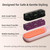 Cordless Hair Straightener Brush Portable Wireless Ceramic Hot Brush for Women USB-C Rechargeable Travel Straightener Negative Ion Anti-Frizz Fast Heating 4 Temperature Settings (Blush​)