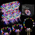 Chicloop 50 PCS LED Flower Crowns Headbands with Ribbons, Light Up Flower Headband for Women, Glow in the Dark Party Supplies for Wedding Birthday Party