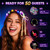 Chicloop 50 PCS LED Flower Crowns Headbands with Ribbons, Light Up Flower Headband for Women, Glow in the Dark Party Supplies for Wedding Birthday Party