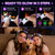 Chicloop 50 PCS LED Flower Crowns Headbands with Ribbons, Light Up Flower Headband for Women, Glow in the Dark Party Supplies for Wedding Birthday Party