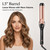 HCAH 1.5 Inch Curling Iron, Large Barrel Tourmaline Ceramic Hair Curler with Clamp, 5 Heat Settings, 30s Fast Heating, Dual Voltage, 60-Min Auto Shut-Off, for Loose Waves, Big Curls and Volume