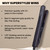 Herstyler Superstyler Onyx Ceramic Flat Iron - Travel Friendly - 1.25 inch