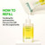 GOODAL Vitamin C Dark Spot Brightening Serum 1.01 fl oz (30ml) + Refill Pouch 1.01 fl oz (30ml) | 5% Niacinamide & Green Tangerine Exosome | Korean Facial Serum