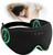 Sleep Mask with Headphones Bluetooth 5.4, LC-dolida Wireless Music Eye Mask for Sleeping Headphones with Soft Bamboo Cotton Cooling Breathable,Ultra-Thin Stereo Speaker for Side Sleepers-Jet