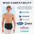 YConnect Ostomy Belt, Colostomy Bag Cover for Men & Women (Black XXL)