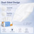 PoeticEHome Disposable Face Towels, Soft Dry Wipes, 6 Pack, 600 Count