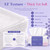 PoeticEHome Disposable Face Towels, Thick Yet Soft Cotton Dry Wipes, 4 Pack