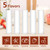 120 Pack Unlabeled Lip Balm Bulk, 5 Flavors, Blank Tube for Custom Labels