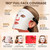 MICEYLIVE Red Light Therapy for Face Mask, Blue Light Therapy for Acne, Gifts for Women, Wrinkle LED Face Mask, 432 LED with Full Face Coverage & 3 Light Modes, Travel Bag for Home Use & Travel, Black