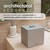 CLEAN SKIN CLUB Cement Box for 50 Disposable Clean Towels XL (Towels NOT Included), Concrete Container for Face Towelettes Bathroom Counter Storage, Cleansing Facial Dry Wipes - Taupe Stone