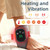 IFTHFOUR 2Pcs Foot and Ankle Massager with Heat, Portable Heated Wrap, 3 Vibration Modes and 5 Heat Settings, USB Charging, Ideal for Home and Travel