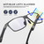 Reglaaly Blue Light Blocking Glasses Metal Frame for Men/Woman Gaming Computer Screen Glasses, A01-Metallic Gray