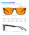ANYLUV Blue Light Glasses Men, Relieve Eyestrain and Eye Protection, Al-Mg Metal Computer Blue Light Blocking Glasses Orange Black