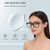Classic Clear Lens Black Glasses Square Frame Retro Unisex, Daily Accessories Non Prescription Eyeglass Frame (Gold)