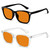 ECO-TH blue light glasses for kids Gaming Eyewear Teens Orange Lens Computer Screen Glasses for Age 10-18
