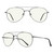 RB.Pilot Blue Light Aviator Reading Glasses for men Women Metal Frame Spring Temple