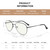 RB.Pilot Blue Light Aviator Reading Glasses for men Women Metal Frame Spring Temple