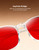 TIJN Sleep Glasses with Blue Green Light Blocking, Red Light Lens for Computer Gaming, Screen Fatigue & UV Protection