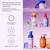 Evereden Kids Travel Set, 5-Piece Mini Skin & Hair Care, TSA-Friendly