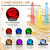 4D Contour-Fit LED Light Therapy Mask for Face & Neck, Red Light Therapy Mask with 7 Colors & NIR Light, Rechargeable Cordless Facial Mask for At-Home Skincare, Black