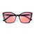 JFXQDR Women's Fluorescent-41 Rose Cat Eye Tinted Blue Light Blocking Glasses for Migraine, Light Sensitivity, Photophobia & LED Gaming Computer Screen Glare