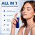 Micro-Infusion System for Face&Neck- 0.25mm Facial Stamp with Hydrating Spray and Blue Copper Peptide for Anti-Wrinkle&Firmer-looking,Easy 5-Minute At Home,Facial Kit for All Skin Types-3Month Supply
