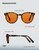 TIJN Orange Lens Blue Light Blocking Glasses Women Men, Round Computer Glasses for Screen Use, Lightweight TR90 Frame Eyewear