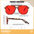 FEISEDY Sleep Blue Light Blocking Glasses for for Woman Men 99.9% Anti Blue Light Computer Gaming Red Lens Eyeglasses Reduce Eyestrain G2835