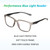 SPORTEX SAV Men's E4220 Blue Light Reading Glasses - Flexible, Durable, Lightweight, High-Performance Blue Light Readers for Men, Grey Black, +1.25