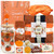 Fall Basket, Orange Pumpkin Spa Gifts for Women, Birthday Care Package