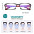 PROSPEK Blue Light Blocking Glasses for Women & Men, 99% Harmful Blue Light Filter, Anti-Glare Clear Lenses, Non-Prescription Computer Glasses