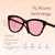 BRADDELL FL-41 Rose & Outdoor FL-60 Brown Cat Eye Migraine Light Sensitivity Glasses for Fluorescent LED Glare, Photophobia and Computer Usage (MEDIUM LARGE)