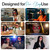 Sleep ZM Blue Light Blocking & Light Sensitivity Clip On Glasses - 14 Lens Types for Comfort, Relaxation, Sleep, Reading & Relief - 50+ Styles - Metallic - Red SleepAidMax Lens
