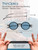 Always With You by ThinOptics Ultra-Thin Blue Light Blocking Reading Glasses with Case - Readers for Computers & Screens - Round, Clear 2.0x