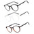 BLUEMOKY Reading Glasses for Men and Women: Blue Light Round Classic Eyeglasses - Computer Readers Glasses 3 Pack 1.50