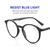 BLUEMOKY Reading Glasses for Men and Women: Blue Light Round Classic Eyeglasses - Computer Readers Glasses 3 Pack 1.50