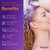 VANIDOX Sulfate Free Brass Toning Purple Shampoo and Conditioner Set for Blondes, Brown Highlighted, or Bleached Hair, Shampoo for Blondes Infused with Purple Rice Extract (16 fl oz each)