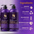 VANIDOX Sulfate Free Brass Toning Purple Shampoo and Conditioner Set for Blondes, Brown Highlighted, or Bleached Hair, Shampoo for Blondes Infused with Purple Rice Extract (16 fl oz each)