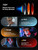 TIJN Blue Light Blocking Fit Over Glasses for Men Women, Dual AR Coating, Oversized Aviator Frame for Computer Gaming Screen