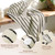 Jacquotha 2 Pack Cotton Hair Wrap Towels for Women (Black & White Striped)